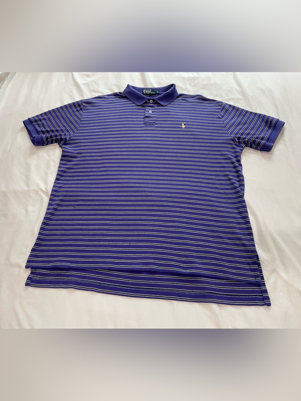 Ralph Lauren Men’s Purple Striped Polo Shirt XL